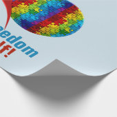 Papier Cadeau Autisme Média : Papier d'enveloppement mat (Coin)