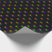 Papier Cadeau Autisme personnalisé Infinité arc-en-ciel Symbole  (Coin)