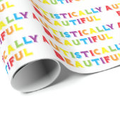 Papier Cadeau Autistement Belle (Coin rond)