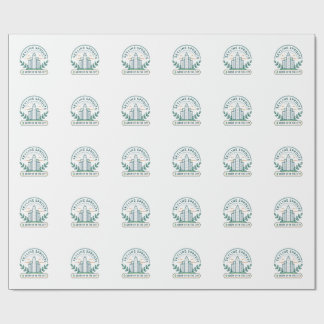 Papier Cadeau Autocollant d'agriculture urbaine Skyline Sprouts