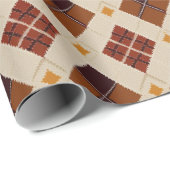 Papier Cadeau Automne Automne Jacquard moderne Motif No14 (Coin rond)