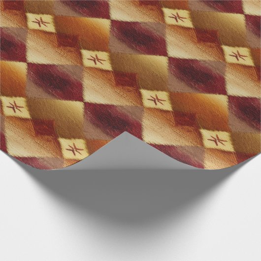 Papier Cadeau Automne Automne Jacquard moderne Motif No2 (Coin)