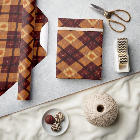 Papier Cadeau Automne Automne Jacquard moderne Motif No20 (Artisanat)