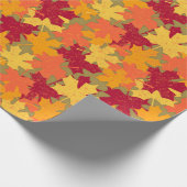 Papier Cadeau Automne automne Motif Feuille d'érable (Coin)