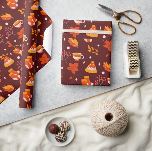 Papier Cadeau Automne Cozy Fall (Artisanat)