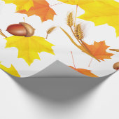 Papier Cadeau Automne d'or (Coin)