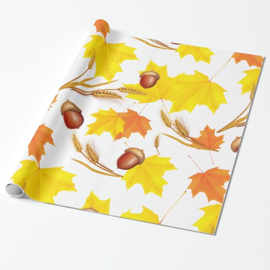 Papier Cadeau Automne d'or (Déroulé)
