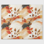 Papier Cadeau Automne Elegance Motif sans faille (Plat)