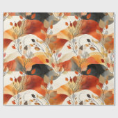 Papier Cadeau Automne Elegance Motif sans faille (Plat)