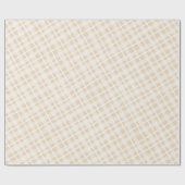 Papier Cadeau Automne Élégant Thanksgiving Plaid (Plat)