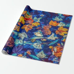 Papier Cadeau automne feuille