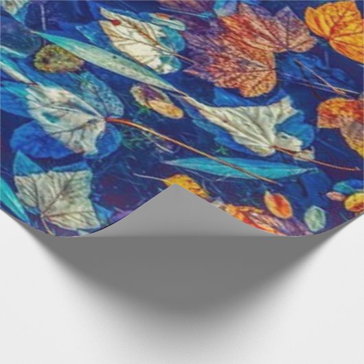 Papier Cadeau automne feuille (Coin)
