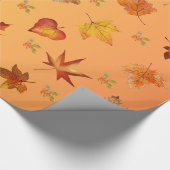 Papier Cadeau Automne Feuilles Motif automne (Coin)