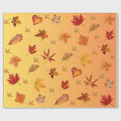 Papier Cadeau Automne Feuilles Motif automne (Plat)