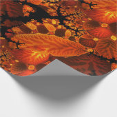 Papier Cadeau Automne Forêts Abstraites Feuilles (Coin)