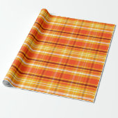 Papier Cadeau Automne Plaid (Déroulé)