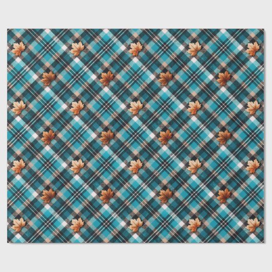 Papier Cadeau Automne Plaid 03 (Plat)