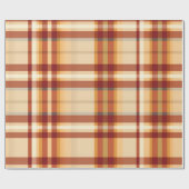 Papier Cadeau Automne Plaid Confortable Automne Design Motif (Plat)