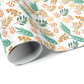 Papier Cadeau Automne Rustique (Coin rond)