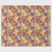 Papier Cadeau Automne Saison Automne Rustique Feuilles Arbre (Plat)