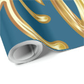 Papier Cadeau Autorité des cadeaux de Noël® (Coin rond)