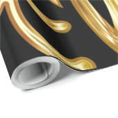 Papier Cadeau Autorité des cadeaux de Noël® (Coin rond)