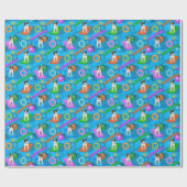 Papier Cadeau autre fête de la piscine Parson Jack Russell Terri (Plat)