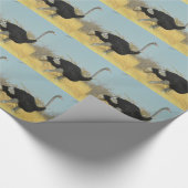 Papier Cadeau Autruche en course (Coin)