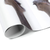 Papier Cadeau Autruche Oiseau (Coin rond)