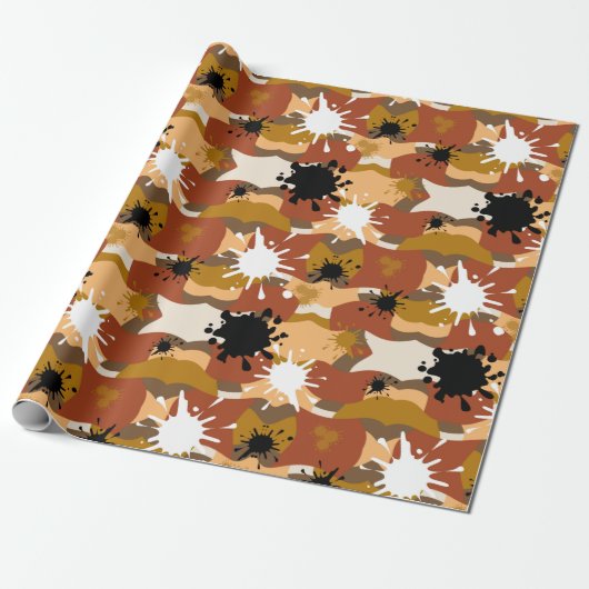 Papier Cadeau Autumns Camo (Déroulé)