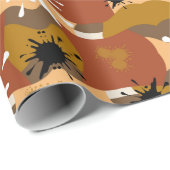 Papier Cadeau Autumns Camo (Coin rond)
