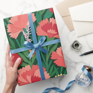Papier cadeau aux fleurs abstraites de Matisse