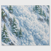 Papier Cadeau Avalanche Mountain Snow Scene (Plat)