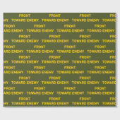 PAPIER CADEAU AVANT VERS L'ENNEMI (Plat)