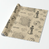 Papier Cadeau Avec amour de la France (Déroulé)