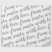 Papier Cadeau avec amour de père Noël (Plat)