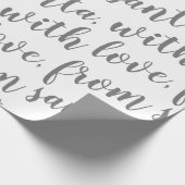 Papier Cadeau avec amour de père Noël (Coin)