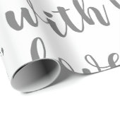 Papier Cadeau avec amour de père Noël (Coin rond)