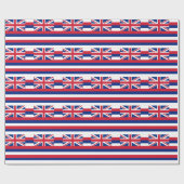 Papier cadeau avec drapeau d'Hawaii (Plat)