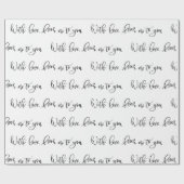 Papier Cadeau Avec l'amour, de moi à toi (Plat)