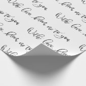 Papier Cadeau Avec l'amour, de moi à toi (Coin)