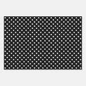 Papier Cadeau Avec Points Blancs Sur Fond Gris Noi (Devant 3)