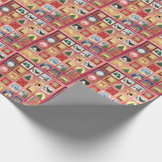 Papier Cadeau Avent de Noël (Coin)