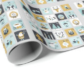Papier Cadeau Avent de Noël (Coin rond)