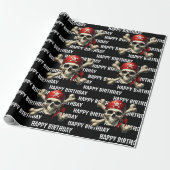Papier Cadeau Aventure d'anniversaire pirate (Déroulé)