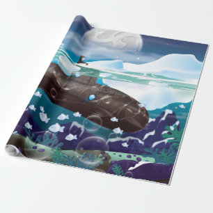 Papier Cadeau Aventure sous-marine arctique