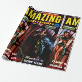 Papier Cadeau Aventures Extraordinaires #2 Retro Sci Fi Comic Bo (Déroulé)