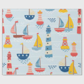 Papier Cadeau Aventures nautiques (Plat)