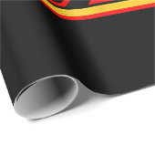 Papier Cadeau Avertissement Contient Des Faits Peuvent Trouver U (Coin rond)