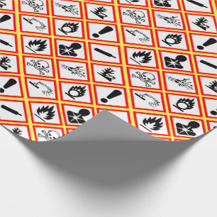 Papier Cadeau Avertissements sur les dangers de l'Osha